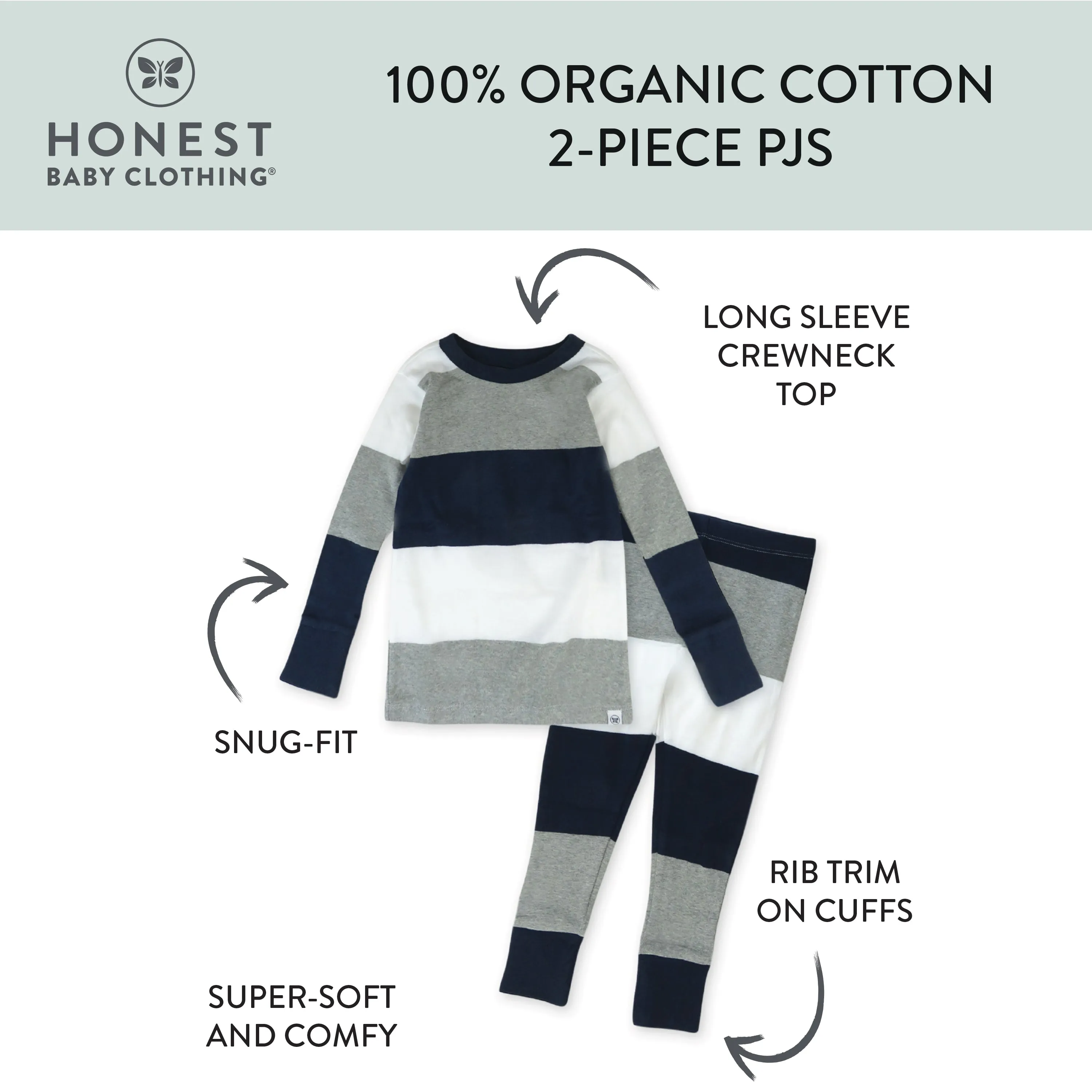 2-Piece Organic Cotton Pajamas