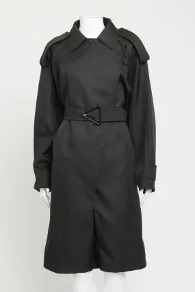 2020 Black Preowned Jumpsuit/Coat With Cape Detail