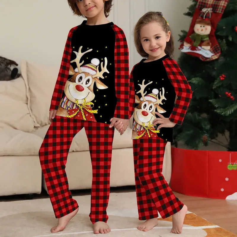 2022 Christmas Print Pajamas Set Family Look Pajamas Comfortable Two