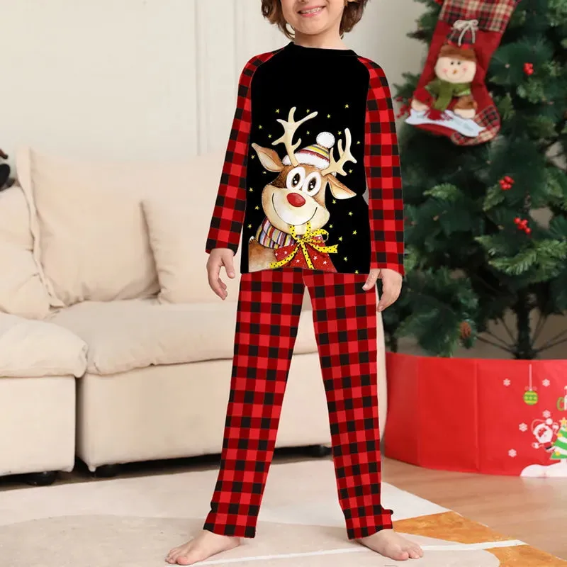 2022 Christmas Print Pajamas Set Family Look Pajamas Comfortable Two