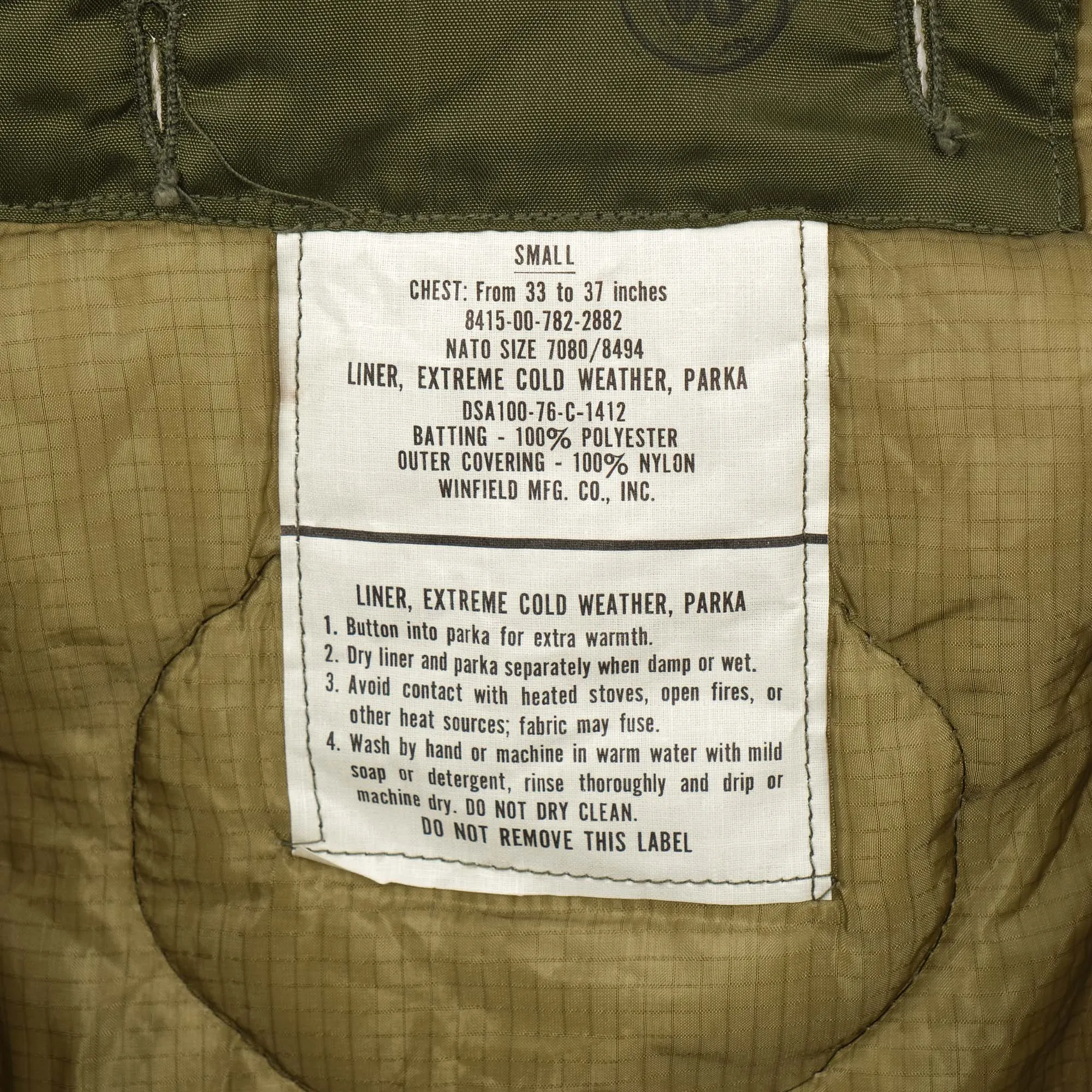 80's US ARMY LINER ECW PARKA