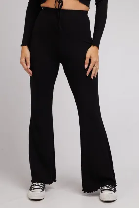 AAE Rib Flare Pants | Black