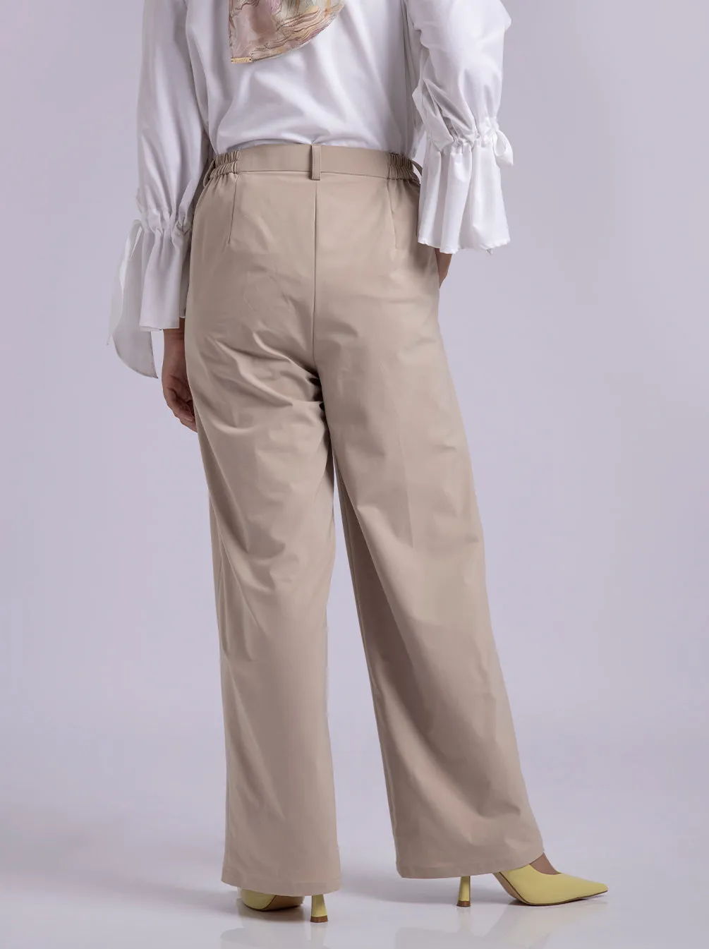 AIKKO PANTS PLAIN CREAM