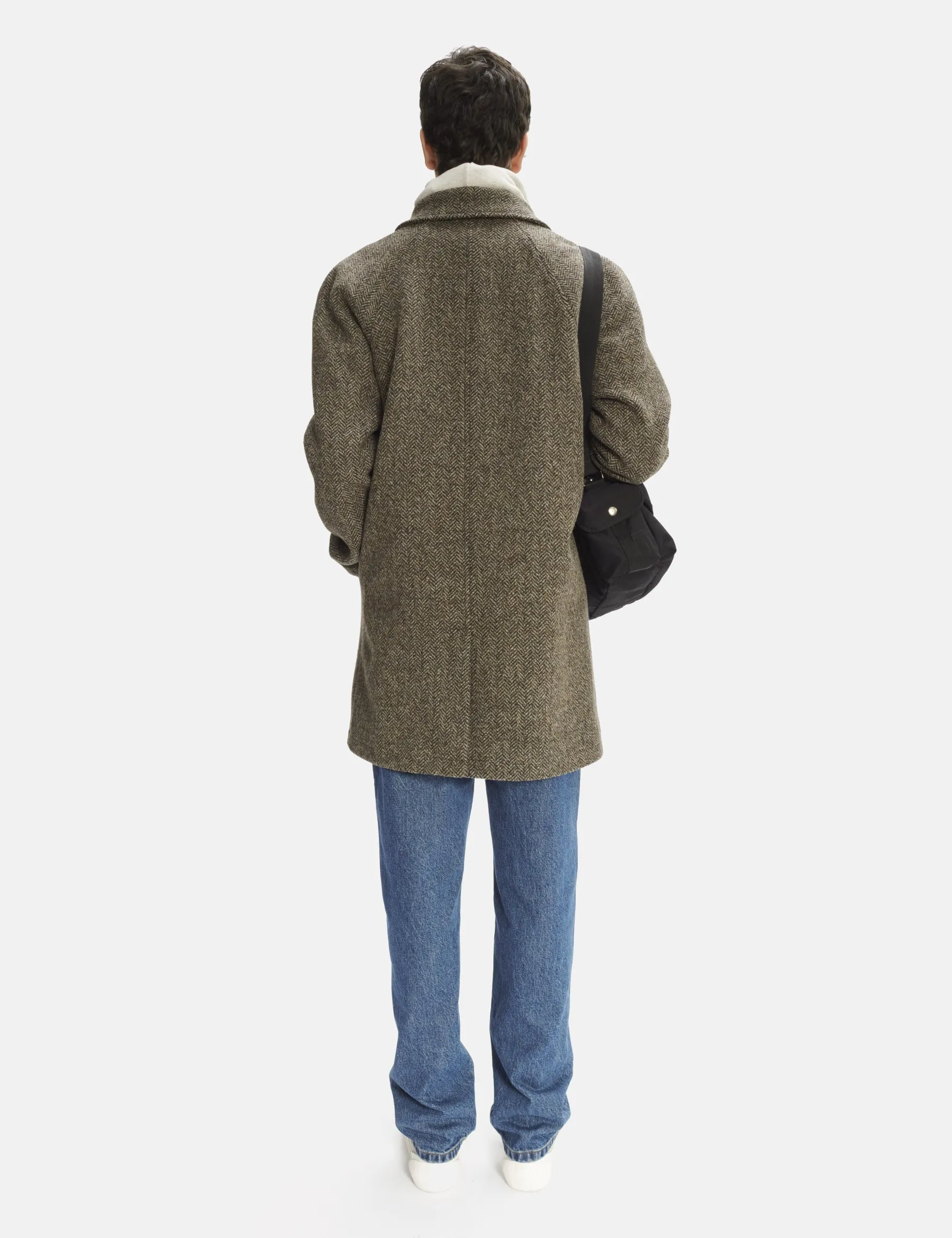 A.P.C. Pete Mac Overcoat - Heathered Beige