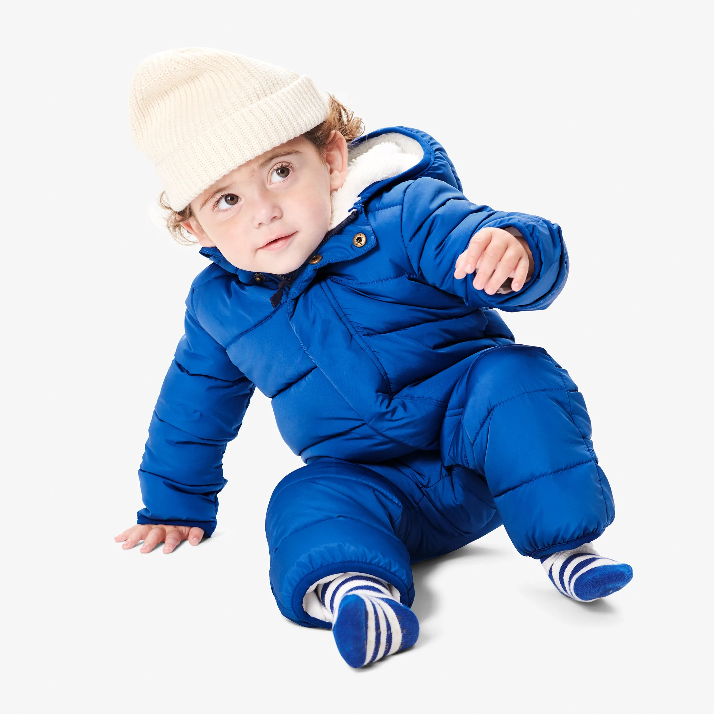 Baby parka puffer suit