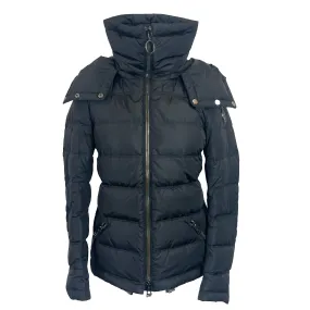 Belstaff £350 Black Hooded Puffer Coat XS