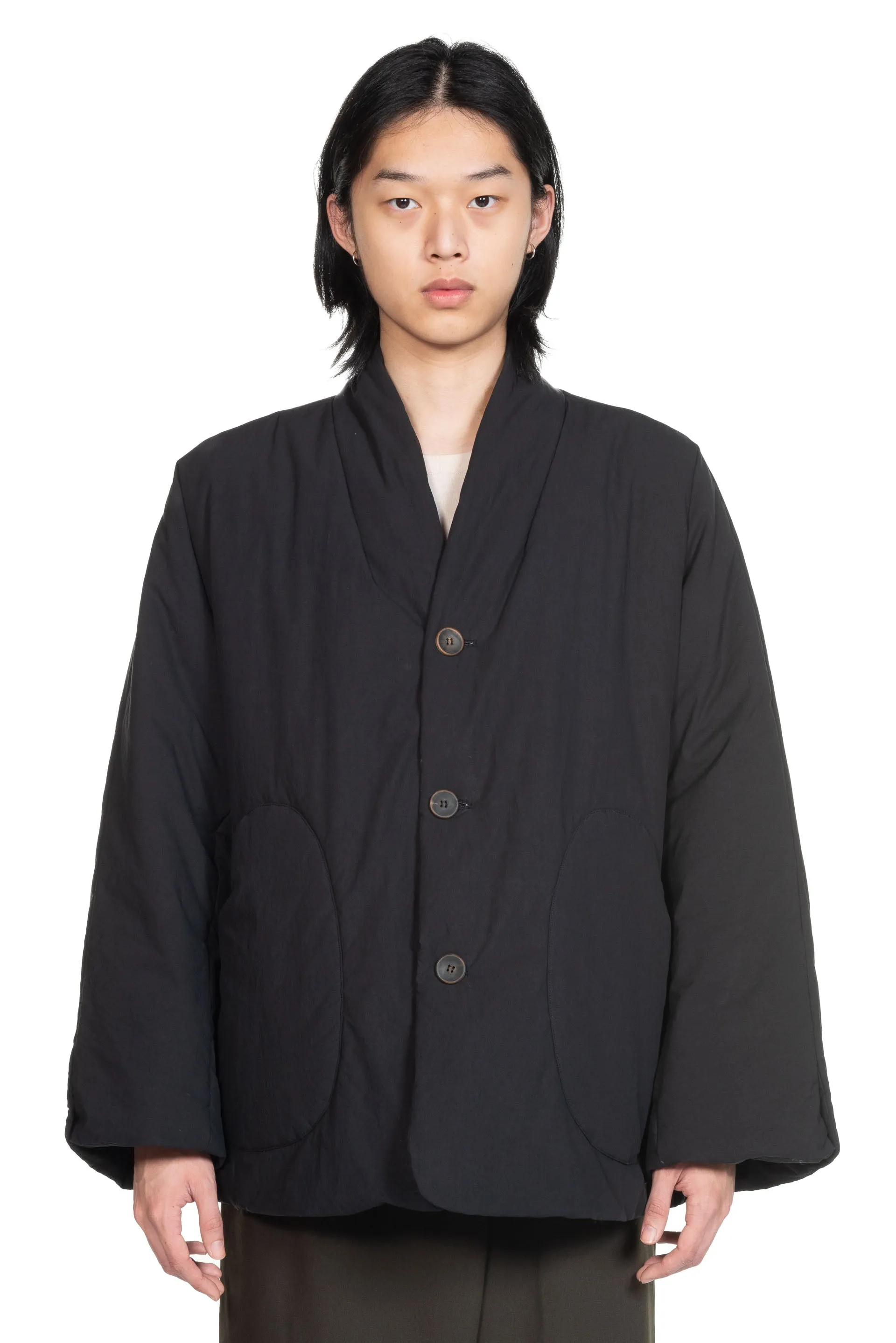 Black Padded Cotton Jacket