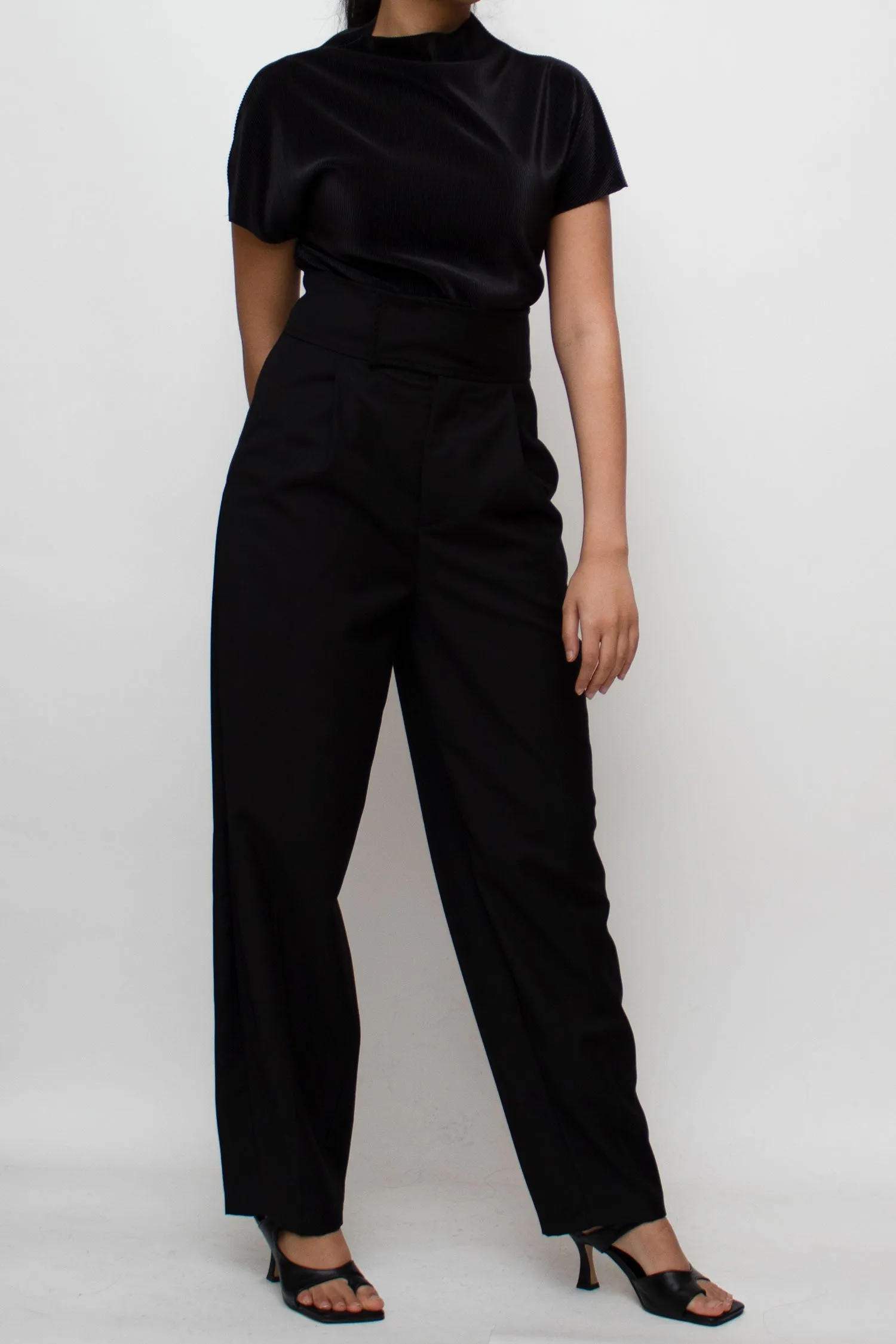 Black Straight-leg Pants