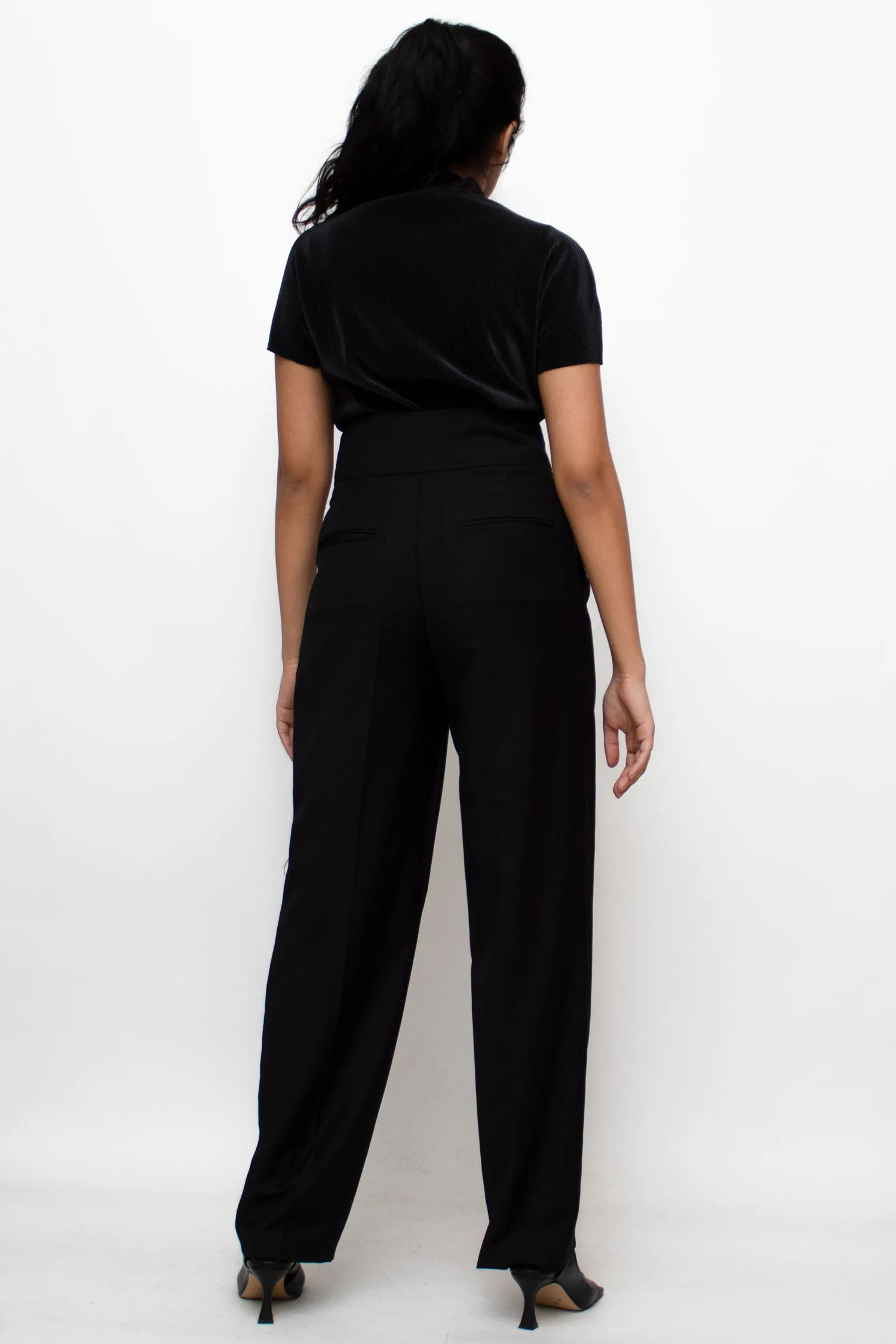 Black Straight-leg Pants