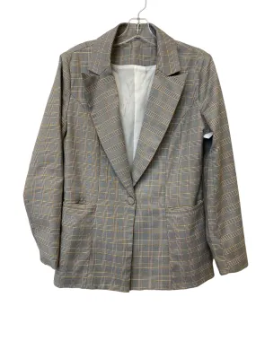 Blazer By Clothes Mentor In Grey, Size: M