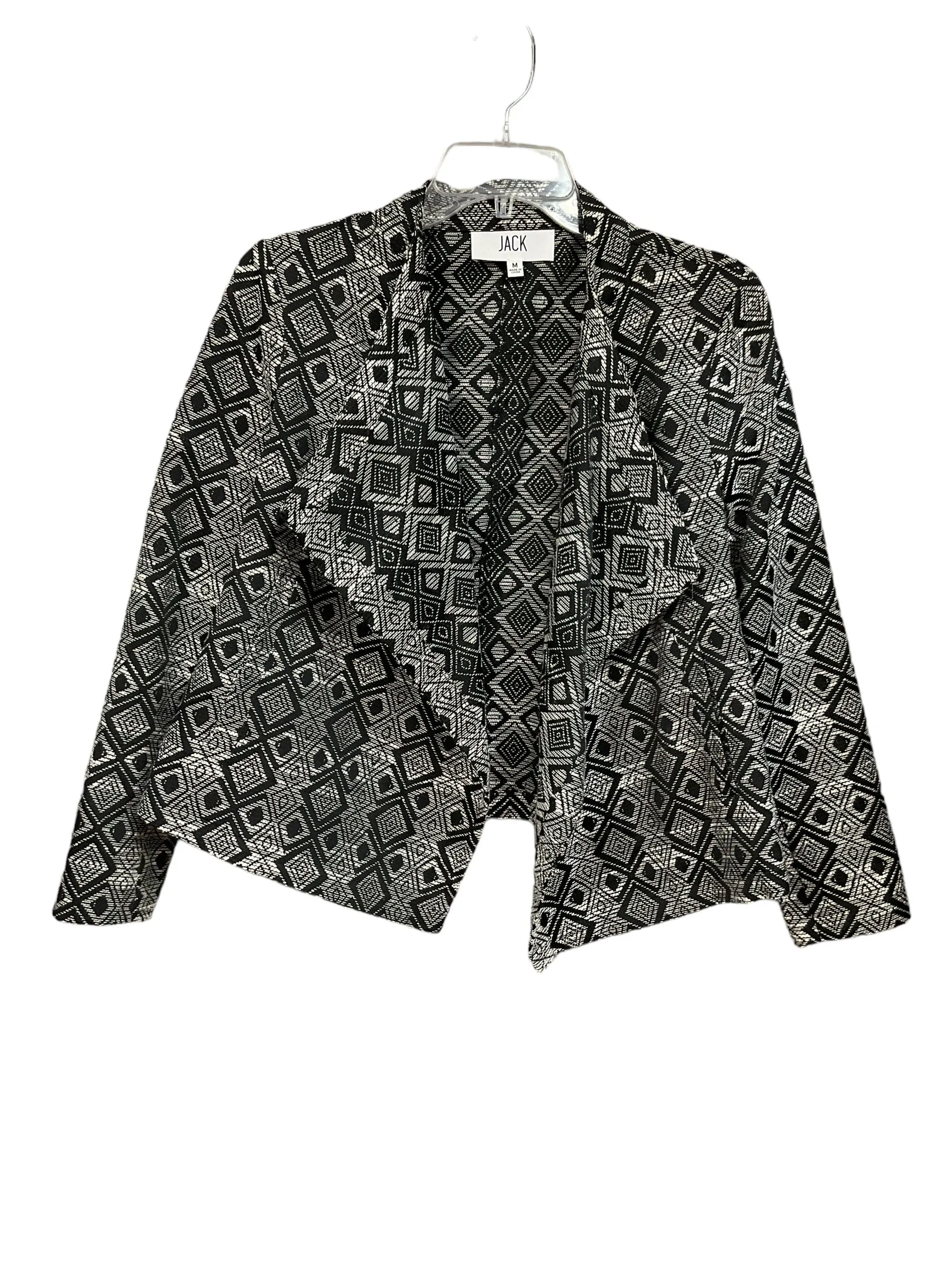 Blazer By Jack In Geometric Pattern, Size: M