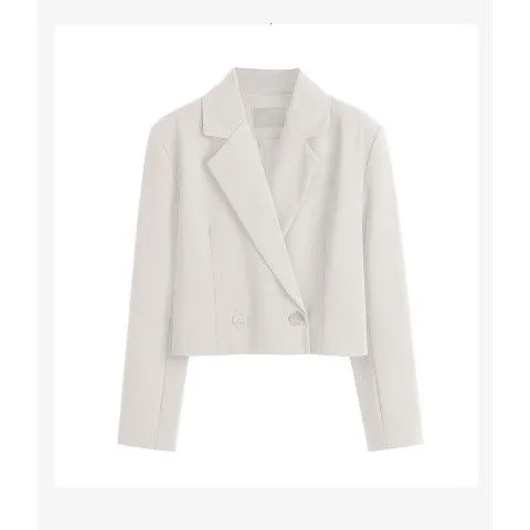 Blazer Curto de Alfaiataria Feminino