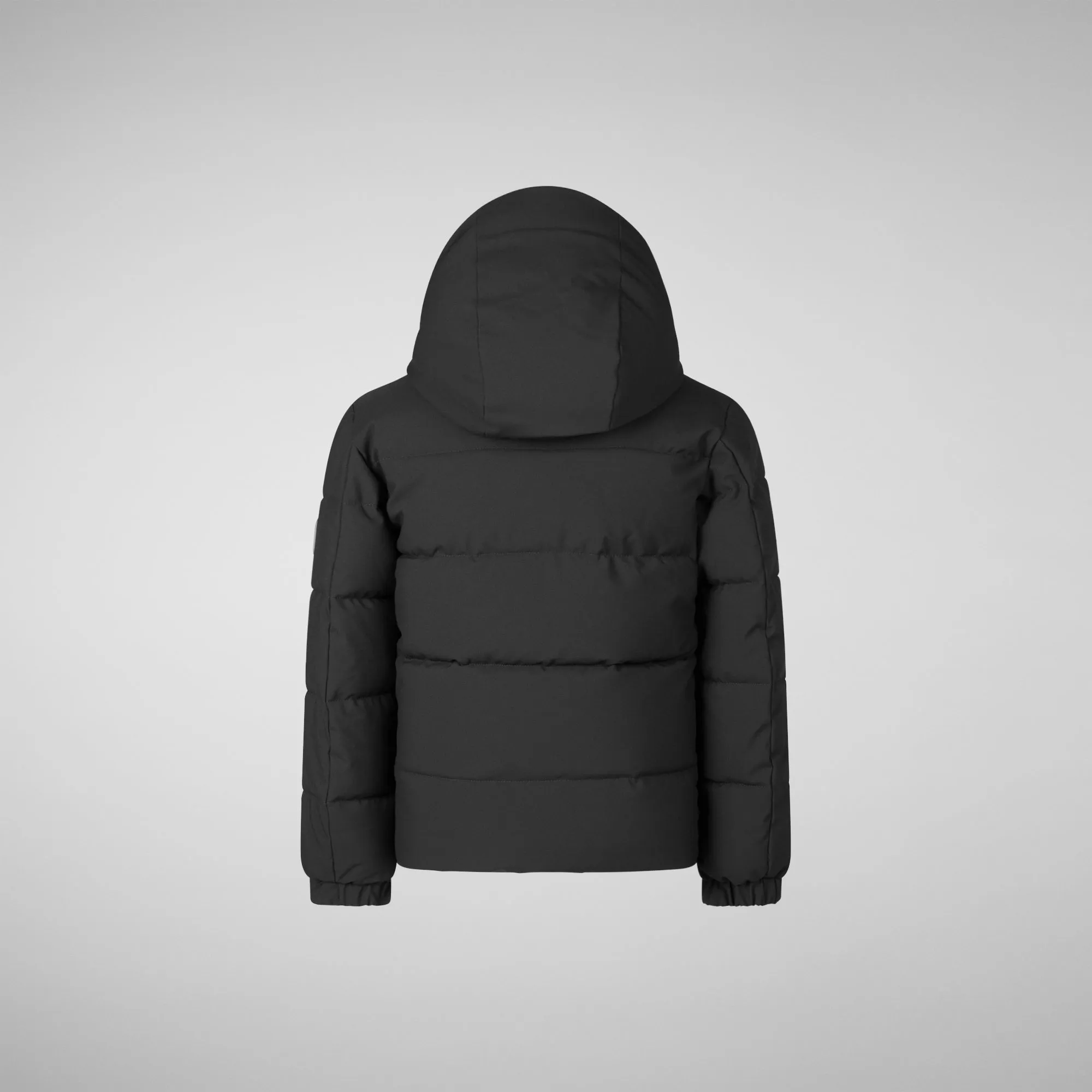 Black Klaus Boys Hooded Parka