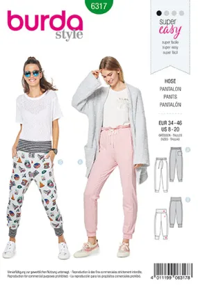 Burda Jogging Pants 6317