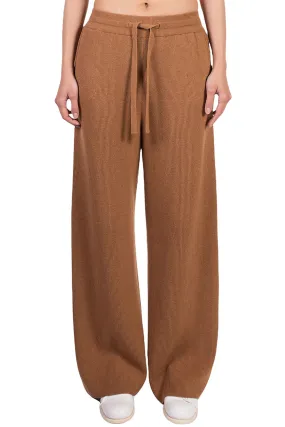 Camel Cashmere Blend Knit Pants