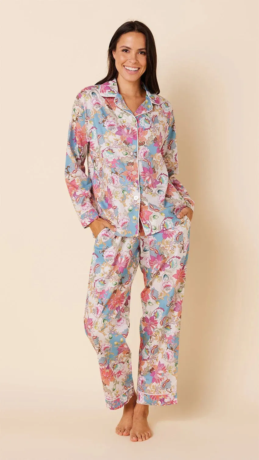 CAT'S PAJAMAS - EVERLY LUXE PIMA COTTON PAJAMA