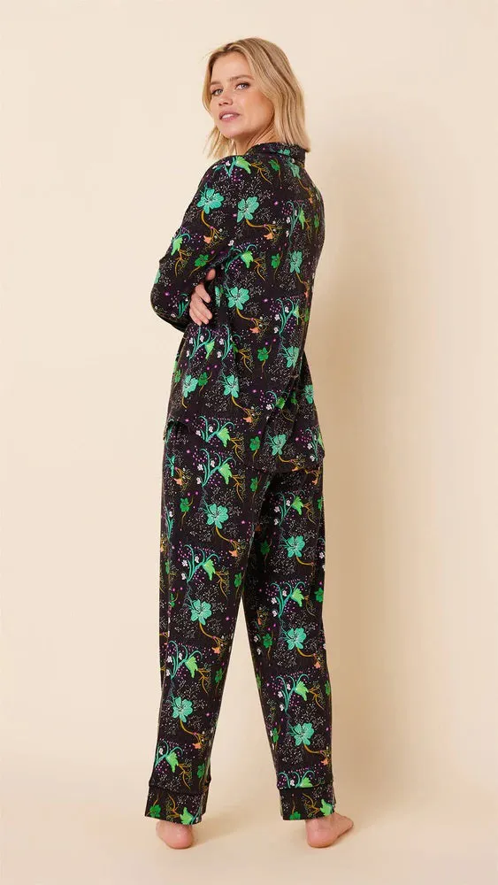 CAT'S PAJAMAS - STAR GAZER KNIT PIMA PAJAMAS