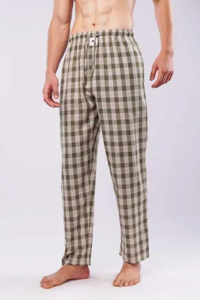 Check Woven Pajamas - Green