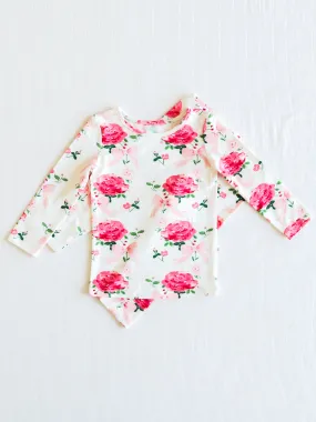 Cloud Fitted Pajamas - Pink Rose Bouquet