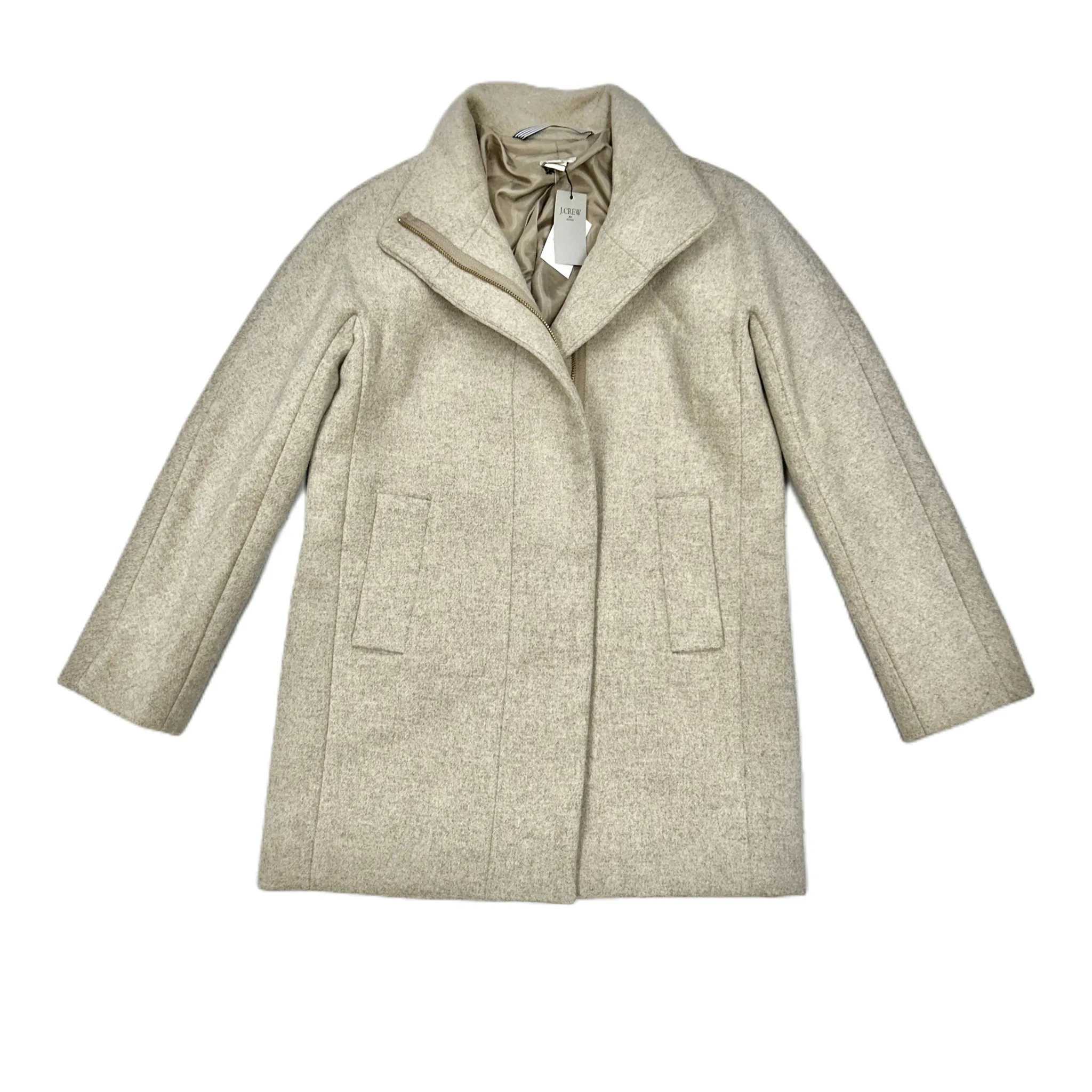 Coat Peacoat By J. Crew In Tan, Size: Xs