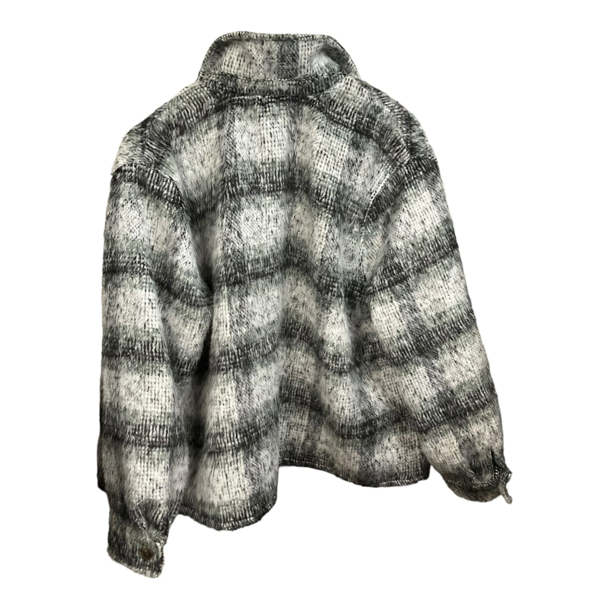 Coat Wool By Clothes Mentor In Plaid Pattern, Size: 2x