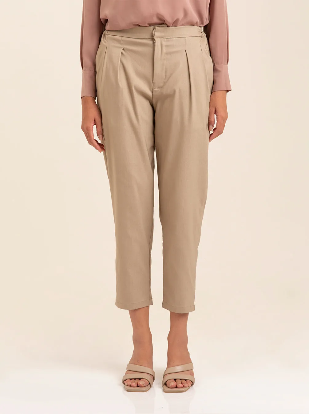 DANYA PANTS PLAIN BEIGE