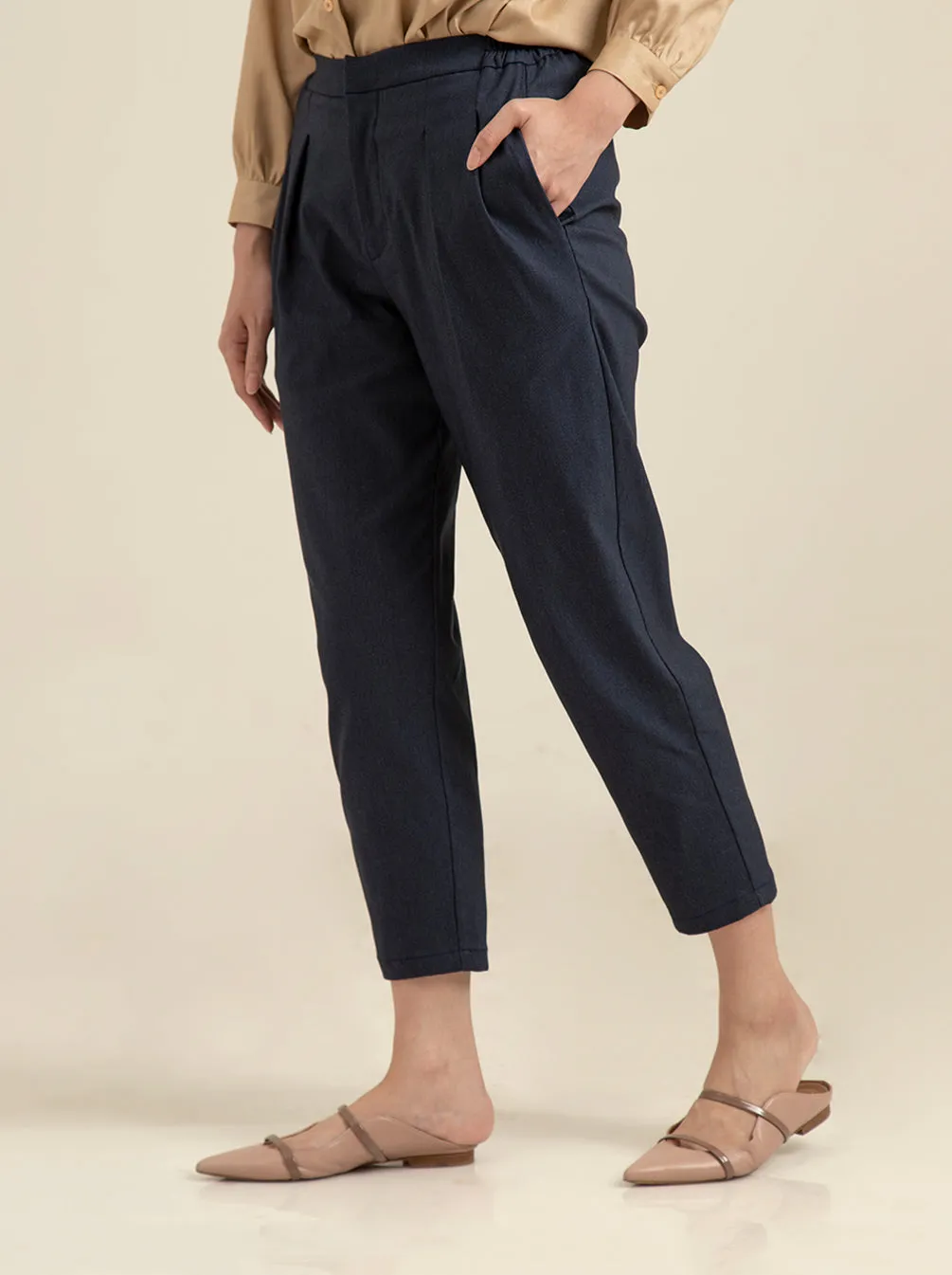 DANYA PANTS PLAIN MIDNIGHT