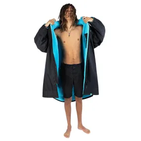 Dryrobe Advance Changing Robe Long Sleeved - Black/Blue