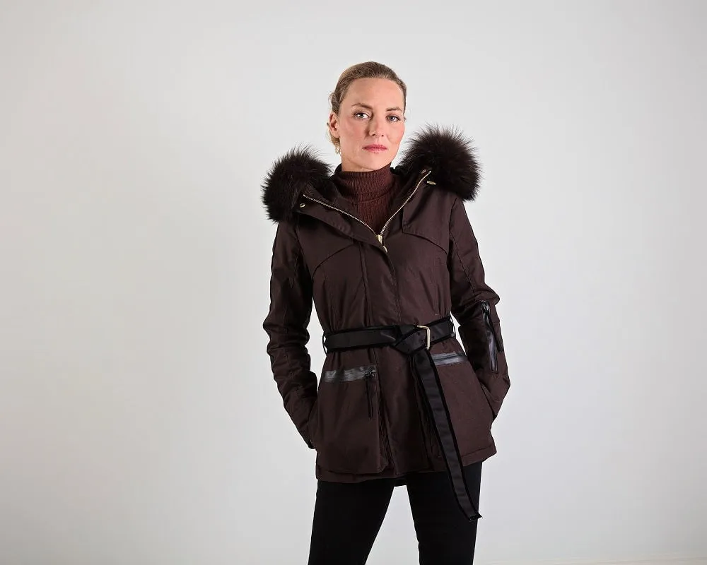 Elements Chocolate Brown Parka - Stylish and Warm Winter Jacket