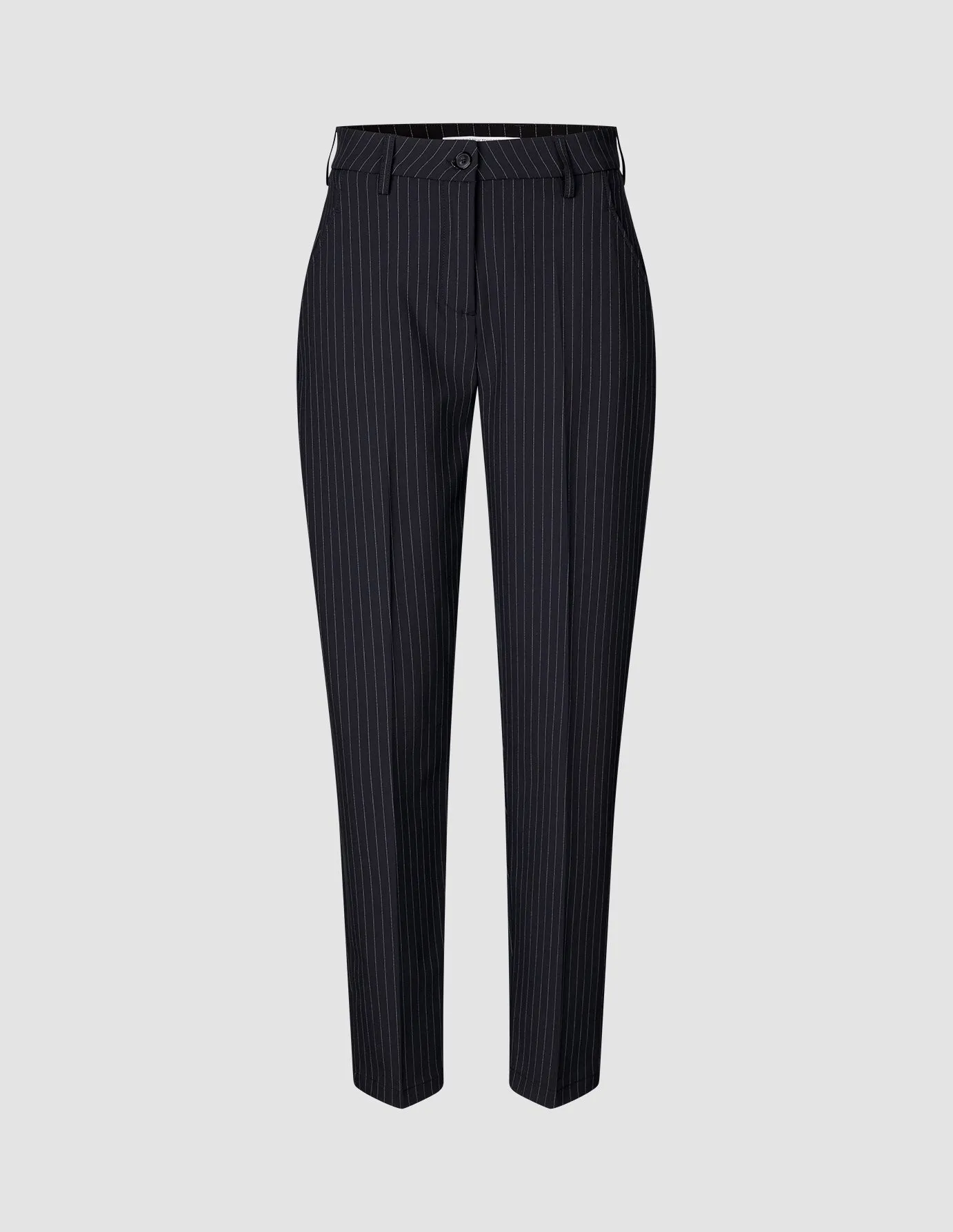 Essential Pants Tapered Navy Pinstripe