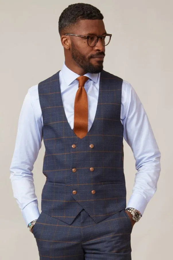 Former Wolverhampton Wanderers Footballer Don Goodman in Jenson Marine Check Blazer & Waistcoat