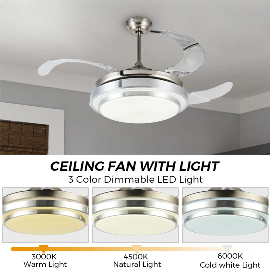 Frode Ceiling Fan with Retractable Blade