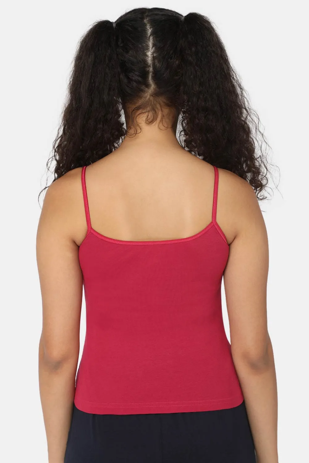 Full Coverage Non-Padded Non-Wired Cotton Intimacy Slip Camisole - IN02