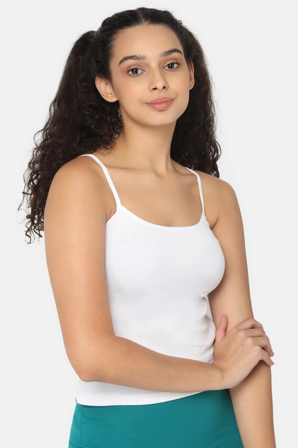 Full Coverage Non-Padded Non-Wired Cotton Intimacy Slip Camisole - IN02