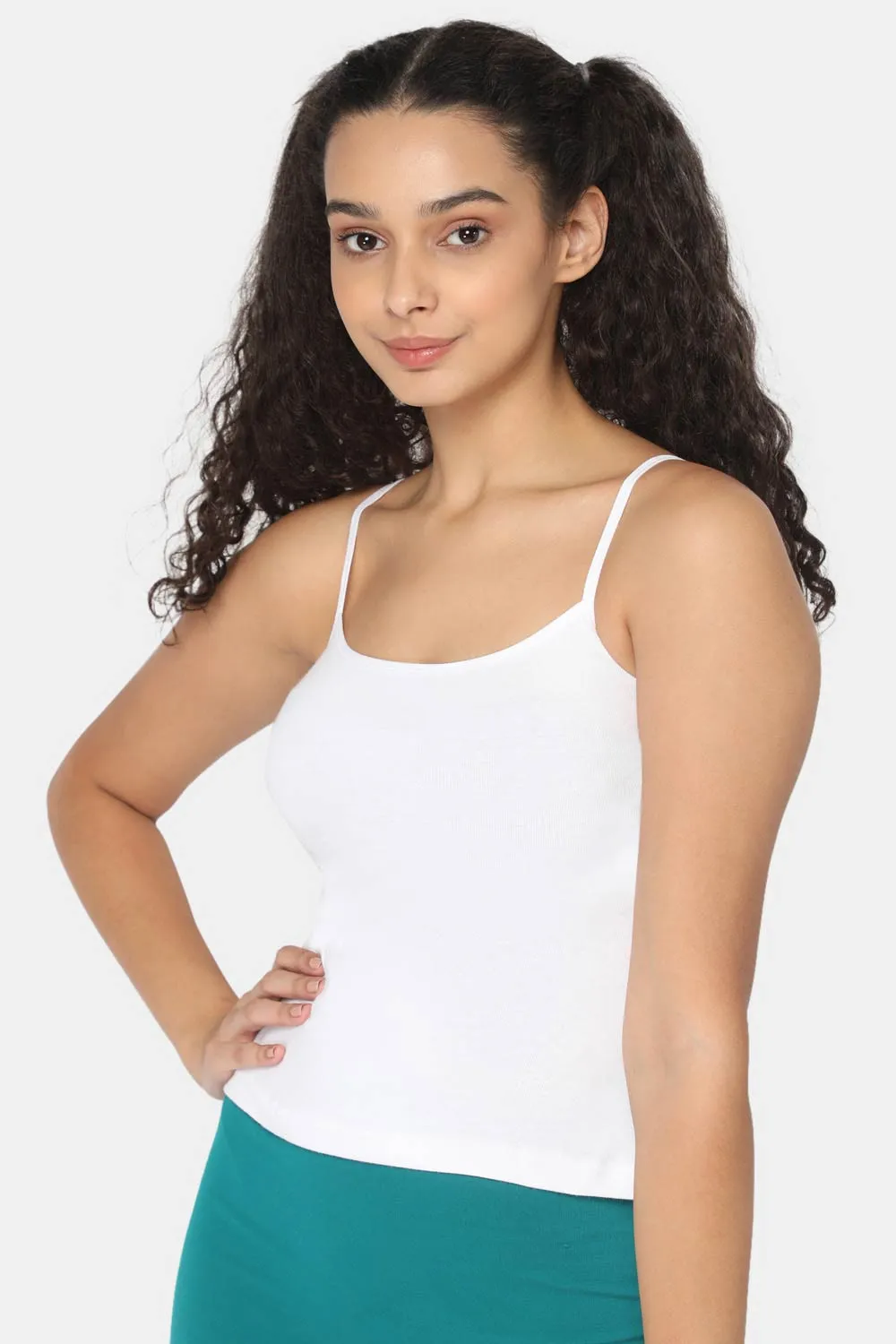 Full Coverage Non-Padded Non-Wired Cotton Intimacy Slip Camisole - IN02