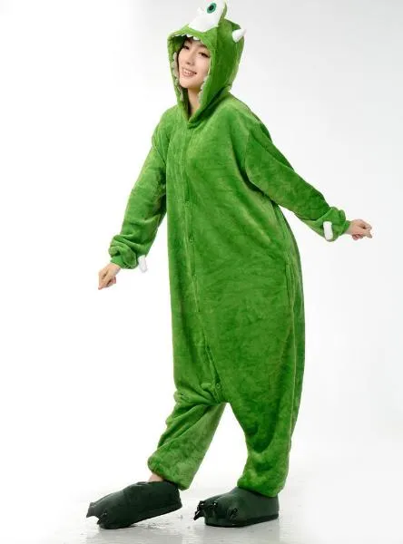 GREEN MIKE PYJAMA ANIME WARM SLEEPWEAR PIJAMA HOME