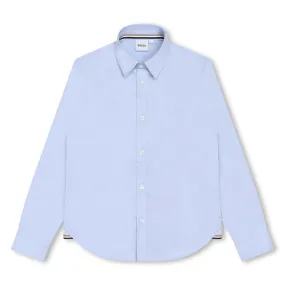 Hugo Boss Boys Long Sleeved Dress Shirt _Blue J25O35-77D