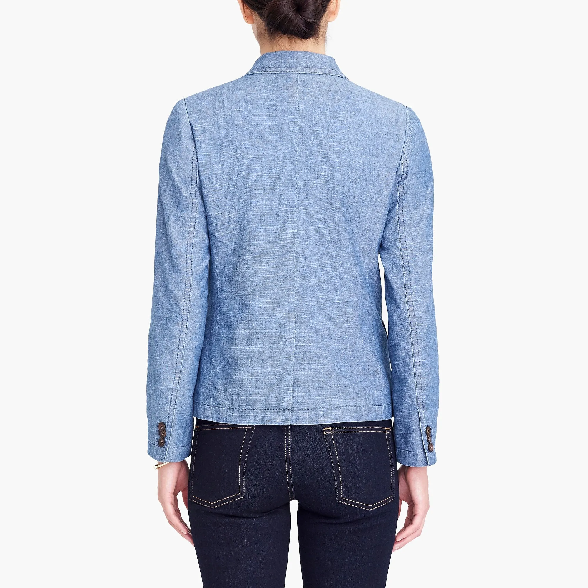 J CREW-CHAMBRAY BLAZER