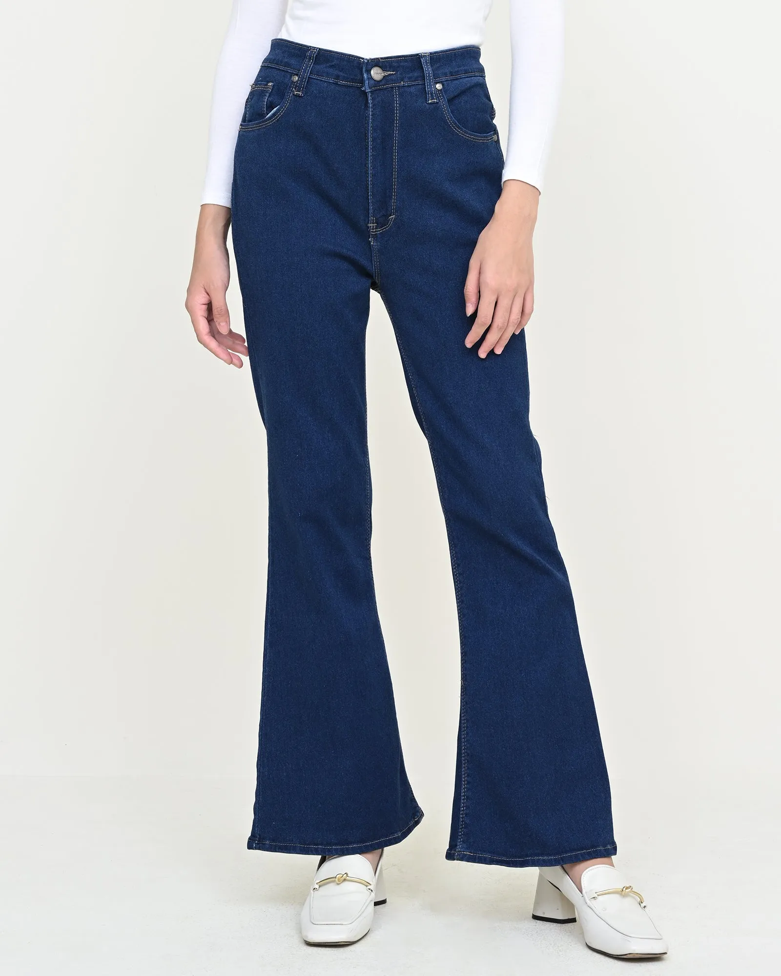 JOAN CUT BRY DENIM PANTS