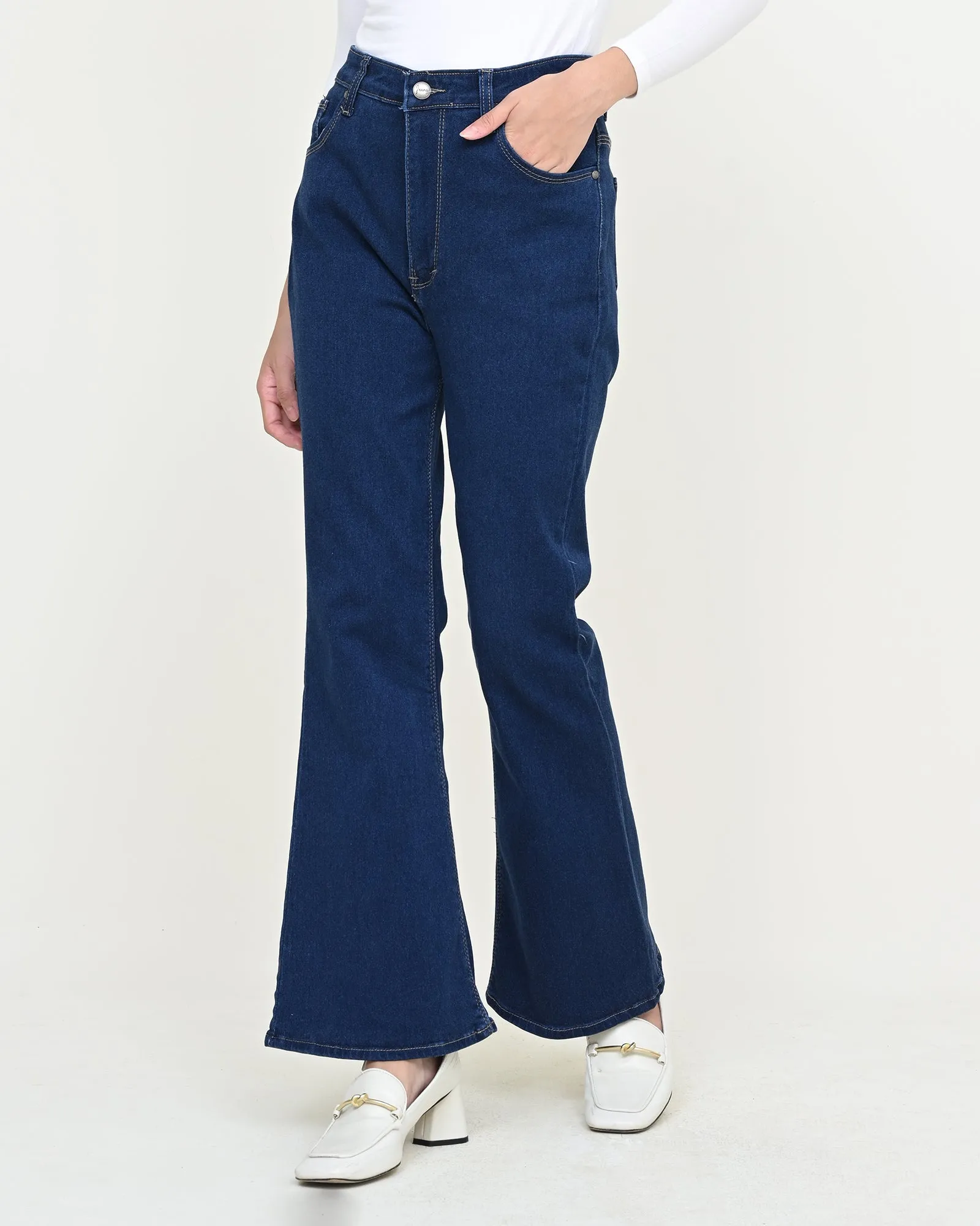 JOAN CUT BRY DENIM PANTS