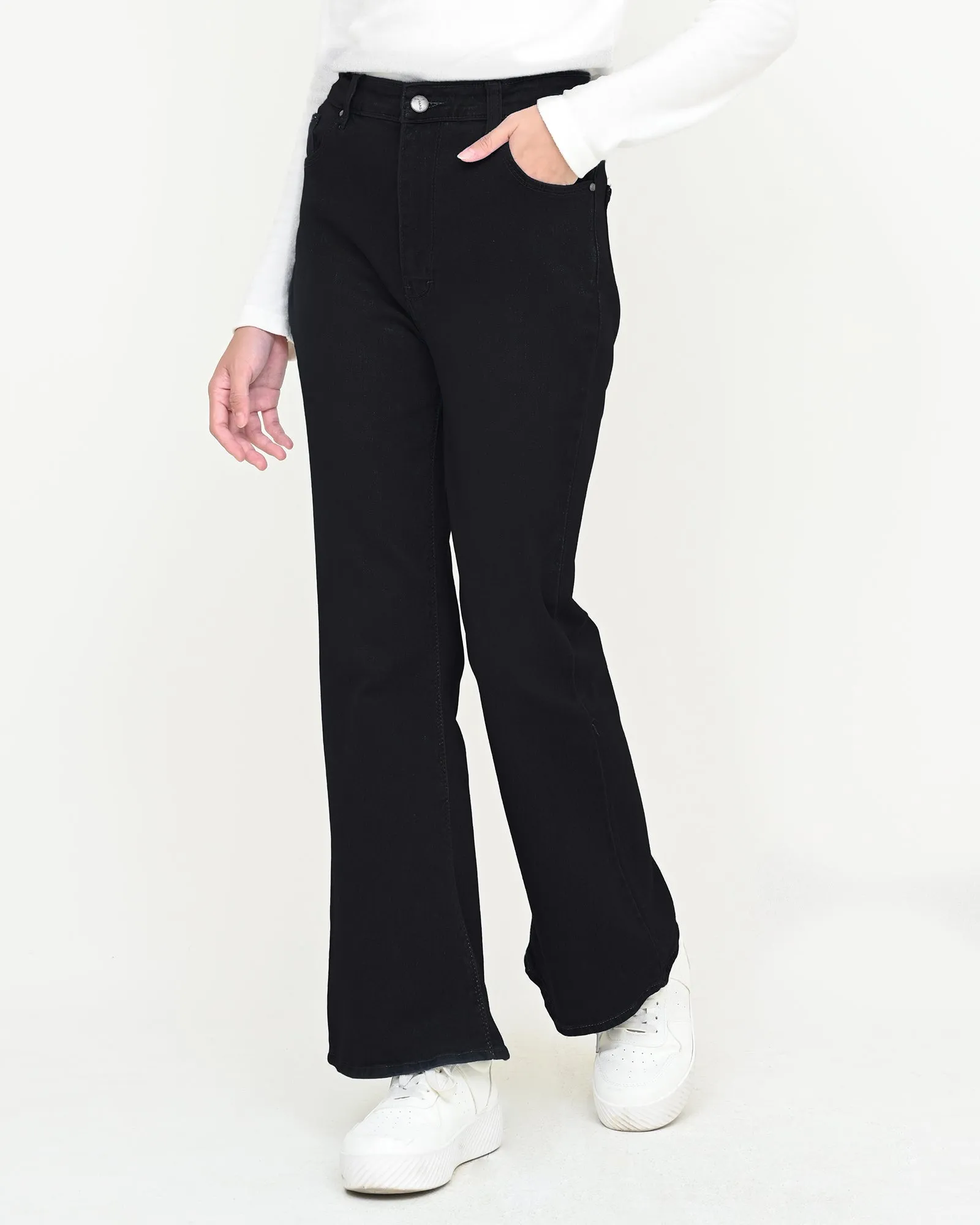 JOAN CUT BRY DENIM PANTS