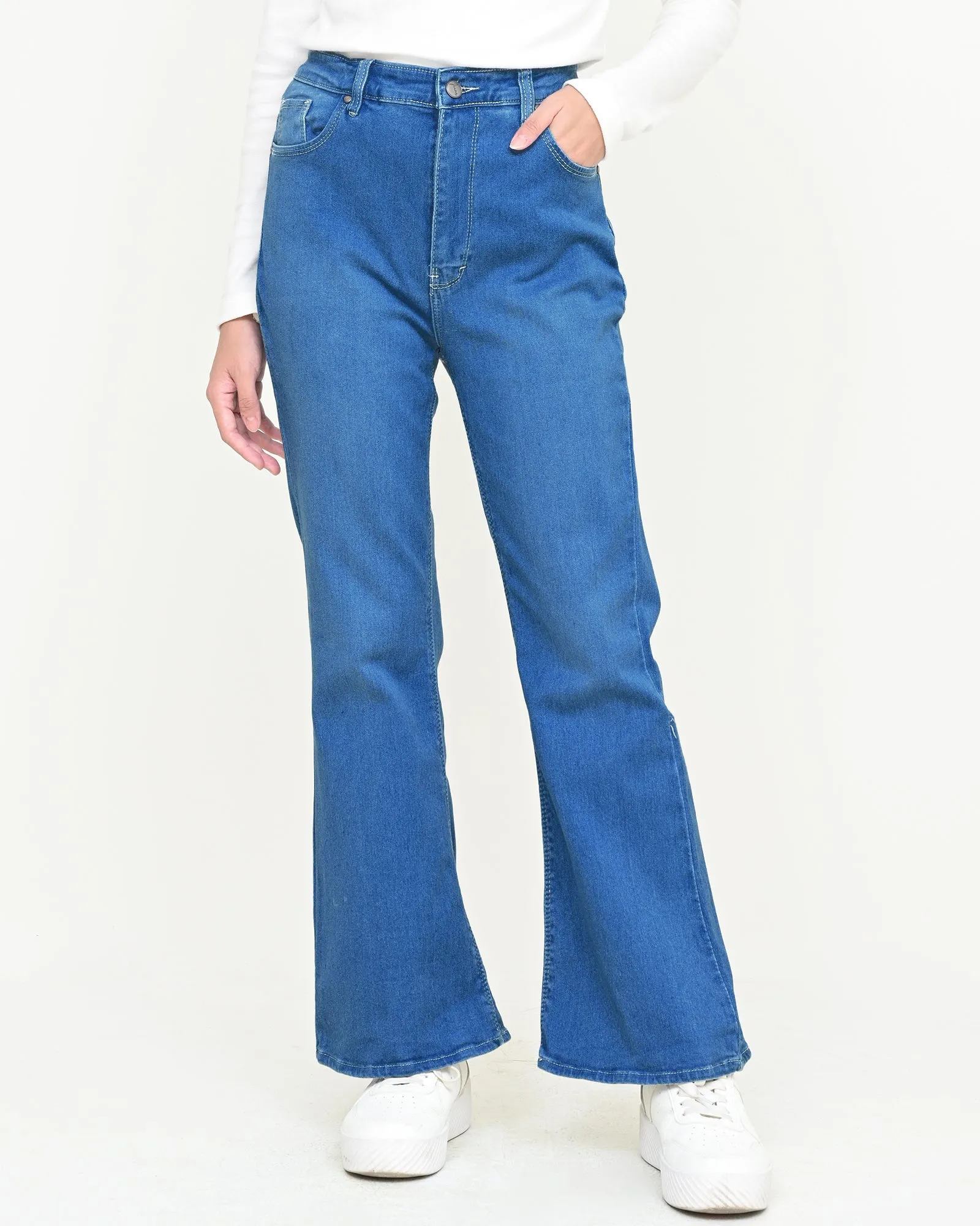 JOAN CUT BRY DENIM PANTS