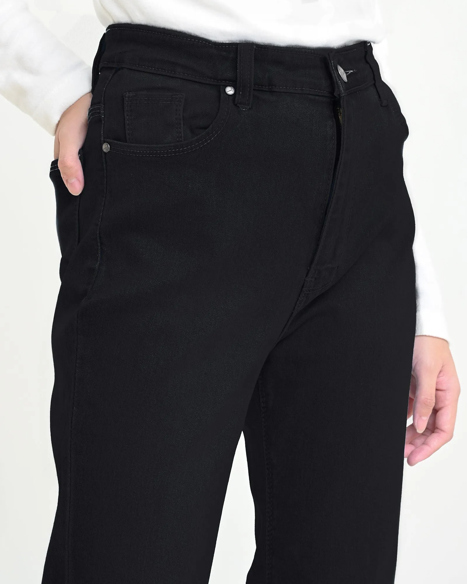 JOAN CUT BRY DENIM PANTS