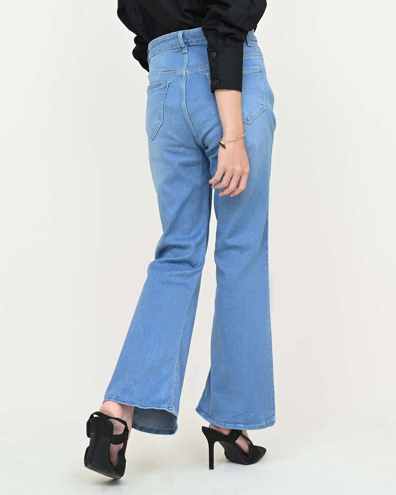 JOAN CUT BRY DENIM PANTS