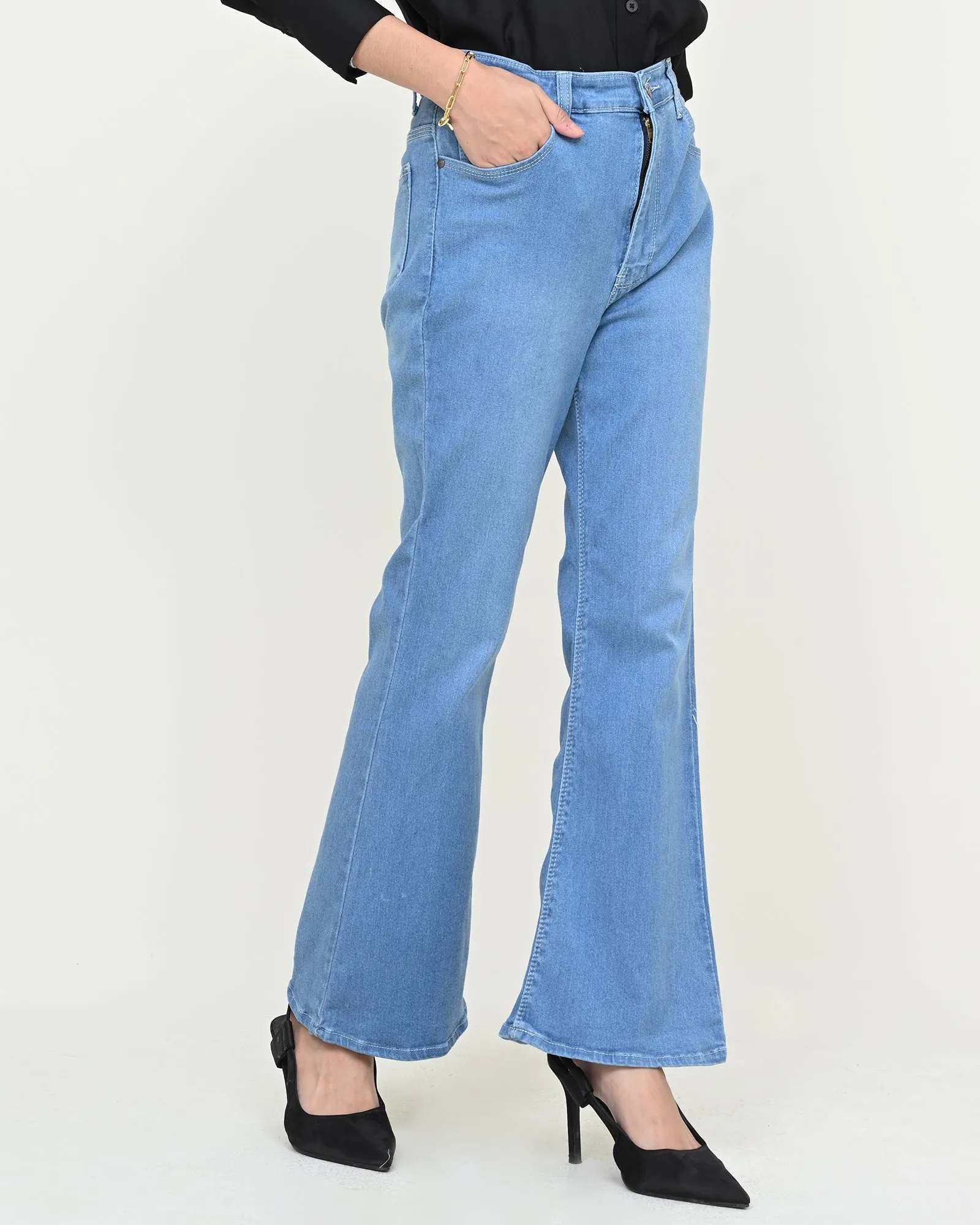 JOAN CUT BRY DENIM PANTS