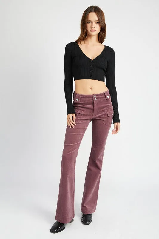 Judy Blume Low Rise Corduroy Pants