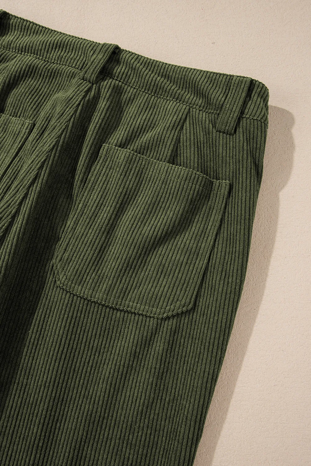 Lara Forest Green Corduroy Pants