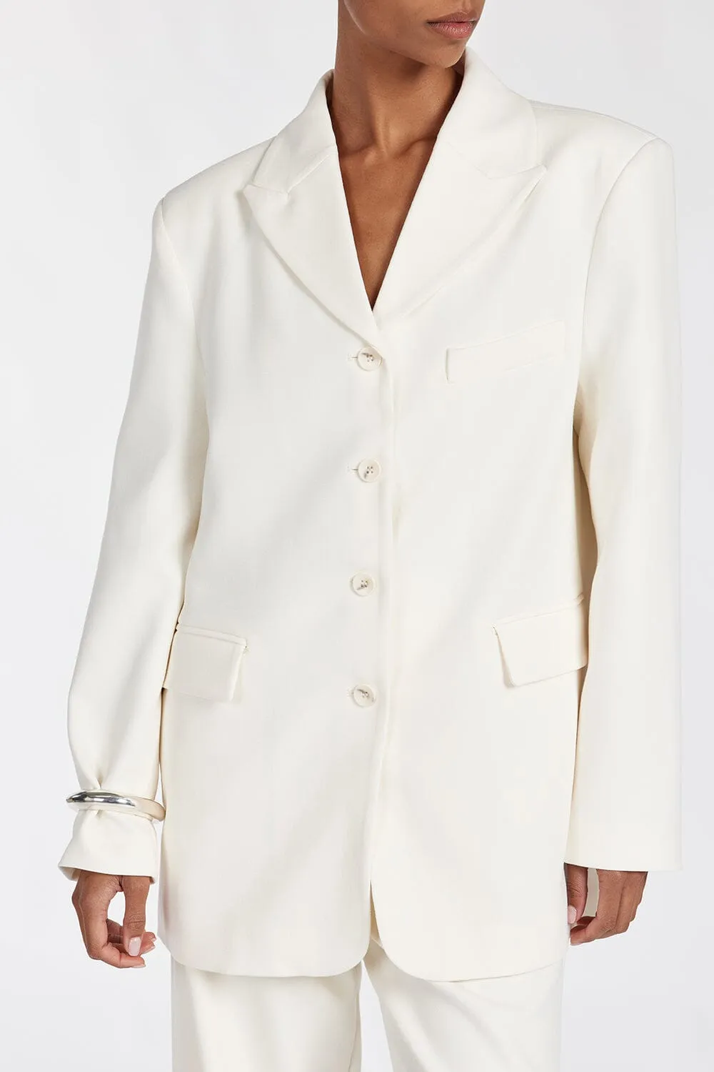 LIV CREAM BOYFRIEND BLAZER