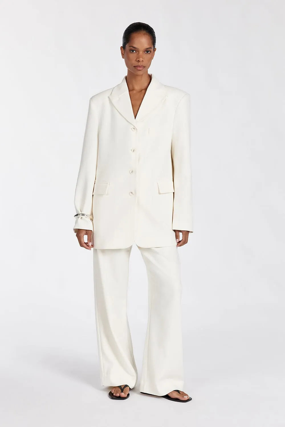 LIV CREAM BOYFRIEND BLAZER