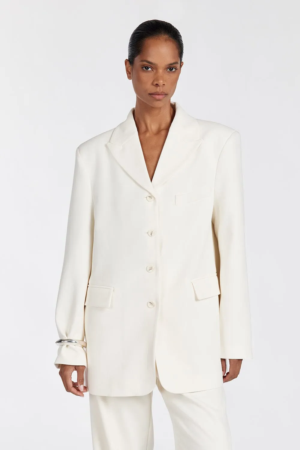 LIV CREAM BOYFRIEND BLAZER